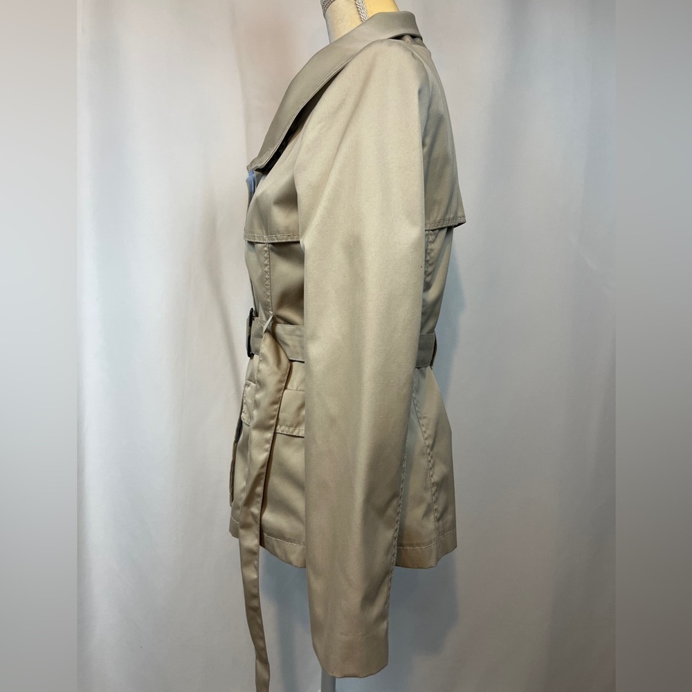H&M Tan Coat with Belt and Lining Size 10 - Picture 2 of 12